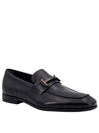 Double T Leather Loafers Black - TOD'S - BALAAN 2