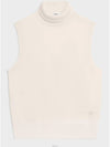 2ADRH862Z 01OW Turtleneck Sleeveless Sweater - CELINE - BALAAN 1