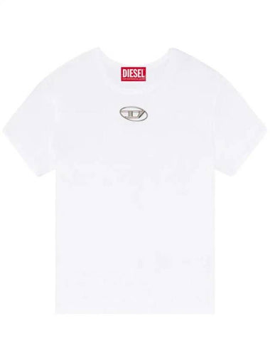 Logo embellished t-shirt A154020HERS - DIESEL - BALAAN 1