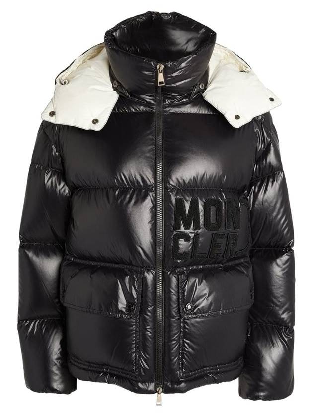 Abbaye Short Down Padding Jacket Black - MONCLER - BALAAN 3