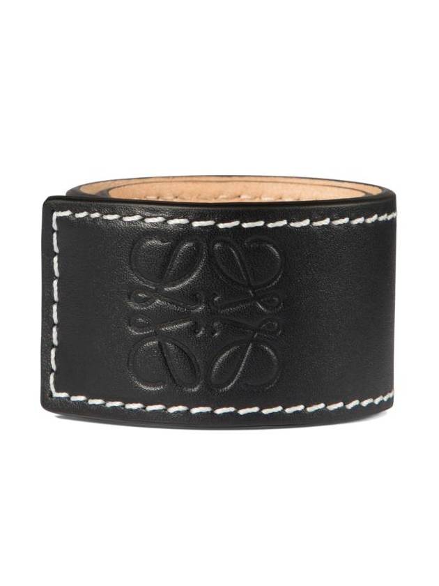 Women's Leather Slap Bracelet Black - LOEWE - BALAAN 1