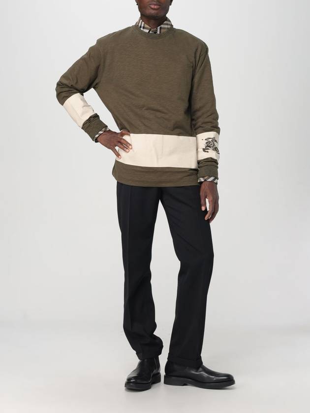 EKD Print Striped Cotton Sweatshirt Loch - BURBERRY - BALAAN 3