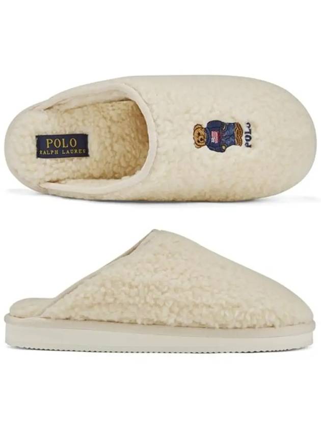 Kayleigh Scuff II Bear Mule Ivory - POLO RALPH LAUREN - BALAAN 6