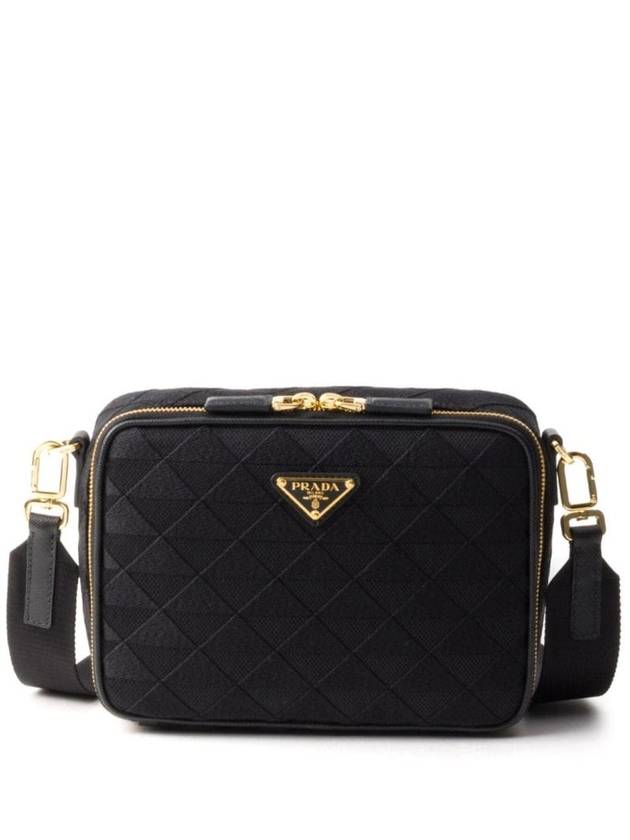 Brique Triangle Motif Cross Bag Black - PRADA - BALAAN 1