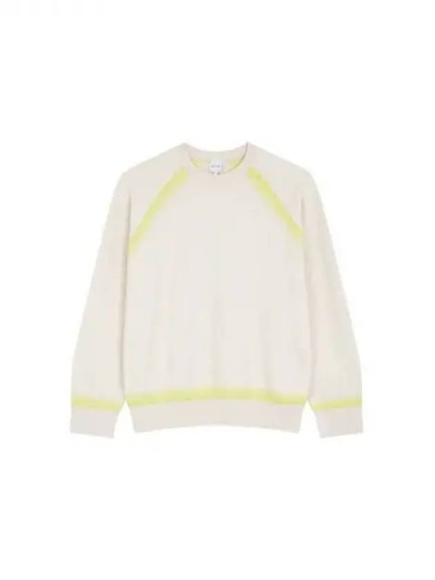 Color combination line raglan sweater light beige 271845 - PAUL SMITH - BALAAN 1