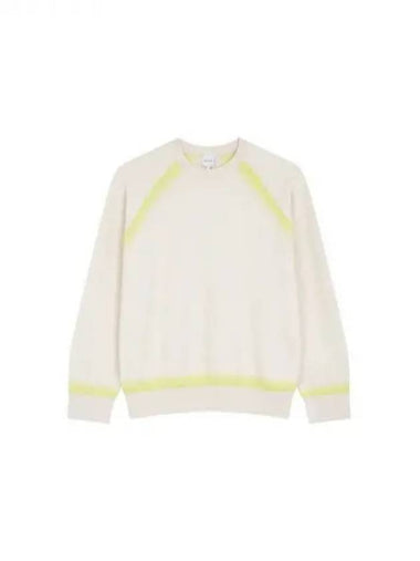 Color combination line raglan sweater light beige 271845 - PAUL SMITH - BALAAN 1