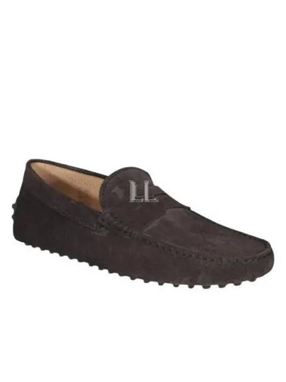 Men's Suede Gommino Driving Shoes Brown - TOD'S - BALAAN 2