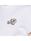 Double logo short sleeve t shirt white - MONCLER - BALAAN 5