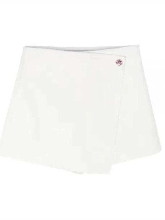 Front Button Panel Shorts Ivory - MSGM - BALAAN 2