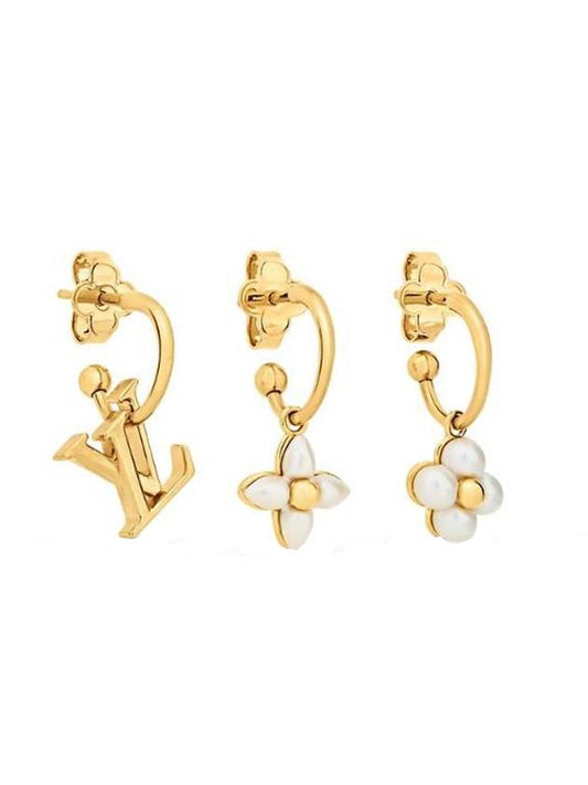 LV Floragram Earrings Gold - LOUIS VUITTON - BALAAN 1