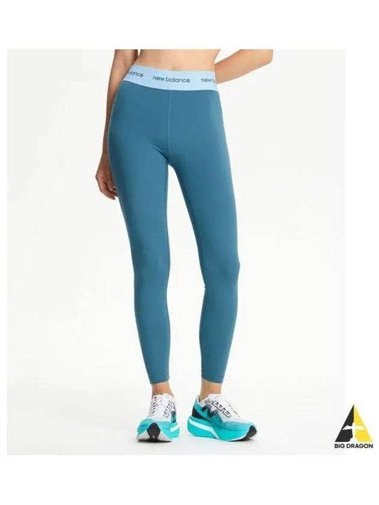 NBNSE4P042 WOMEN Slick 25 inch high rise leggings LBLUE - NEW BALANCE - BALAAN 1