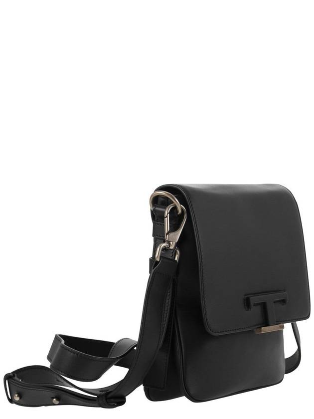 Timeless Leather Cross Bag Black - TOD'S - BALAAN 5