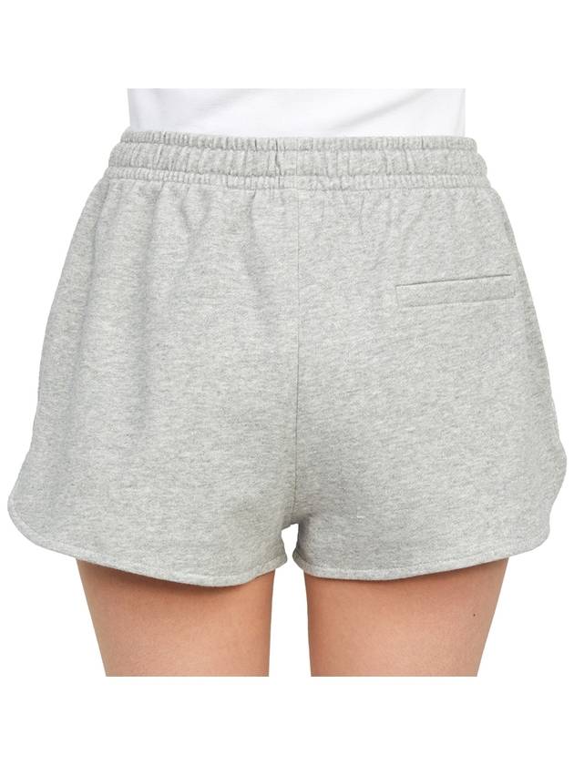 Mifa Logo Print Cotton Shorts Dark Grey - ISABEL MARANT - BALAAN 10