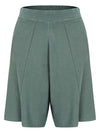 banding short knit pants slate green - CALLAITE - BALAAN 1