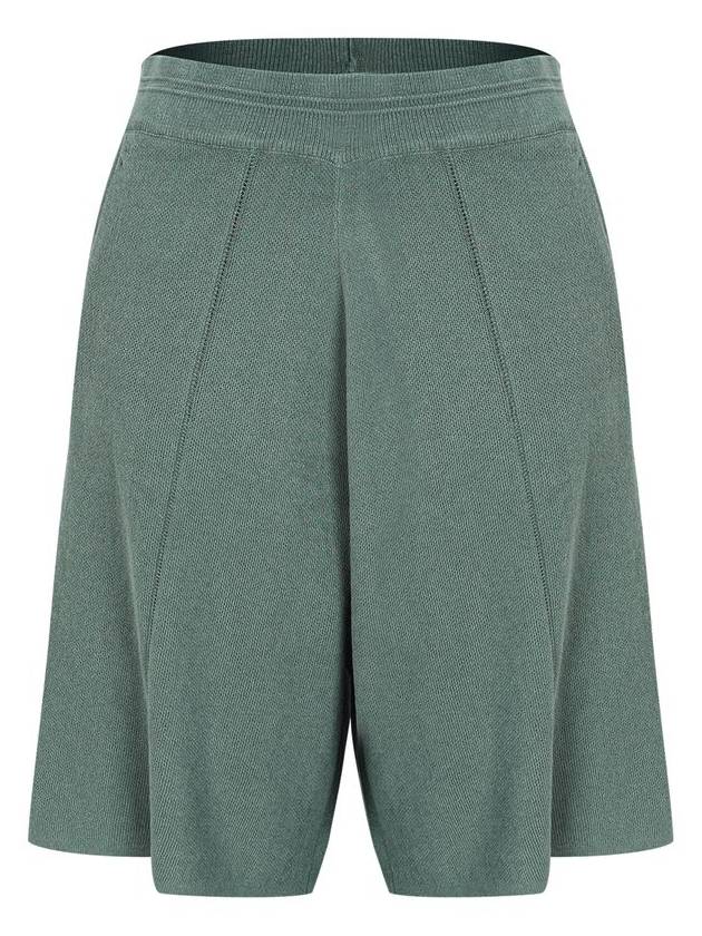 banding short knit pants slate green - CALLAITE - BALAAN 1