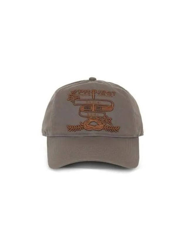 Y PROJECT logo embroidered cotton ball cap 621CA001 KHAKI - Y/PROJECT - BALAAN 1