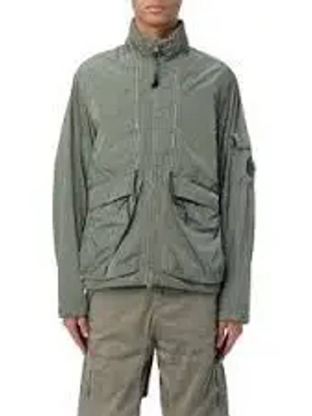 Men's Chrome-R Zip-Up Jacket Green - CP COMPANY - BALAAN 2