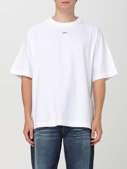 Logo Cotton Jersey Short Sleeve T-Shirt White - OFF WHITE - BALAAN 2