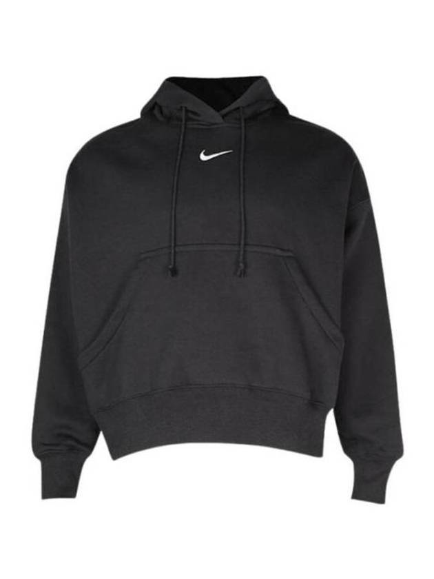 NSW Phoenix Fleece Oversized Pullover Hoodie Black - NIKE - BALAAN 2