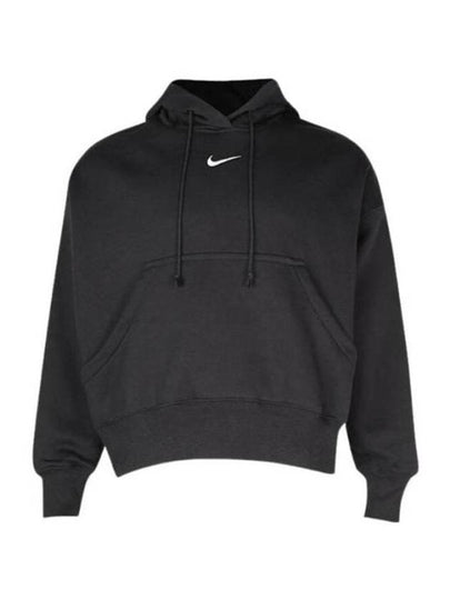 NSW Phoenix Fleece Oversized Pullover Hoodie Black - NIKE - BALAAN 2