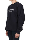 Marina Oversized Cotton Sweatshirt Navy - STONE ISLAND - BALAAN 4