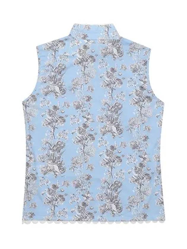 Bouquet Print Sleeveless 9832LAPFSKY BLUE - BLACK&WHITE - BALAAN 3