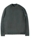 Ghost Piece Cotton Jersey Crew Neck Sweatshirt Dark Grey - STONE ISLAND - BALAAN 2