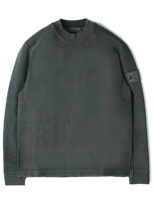 Ghost Piece Cotton Jersey Crew Neck Sweatshirt Dark Grey - STONE ISLAND - BALAAN 2