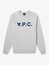 Men's VPC Logo Print Crew Neck Sweatshirt Grey - A.P.C. - BALAAN 2