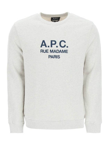 Rufus Embroidery Logo Sweatshirt Grey - A.P.C. - BALAAN 1