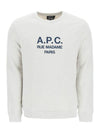 Rufus Embroidery Logo Sweatshirt Grey - A.P.C. - BALAAN 1