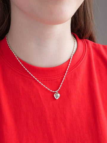 Alley Heart Necklace Silver - SOSOO - BALAAN 1