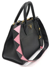 1BA103 Black Saffiano City Calfskin Gold Plated Paradigm 2WAY - PRADA - BALAAN 3