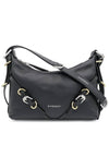 Voyou Small Leather Shoulder Bag Black - GIVENCHY - BALAAN 2