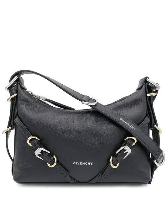 Voyou Small Leather Shoulder Bag Black - GIVENCHY - BALAAN 2