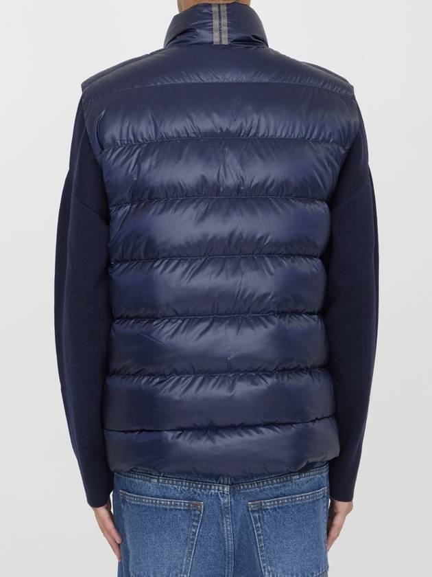 Crofton Logo Patch Padded Vest Atlantic Navy - CANADA GOOSE - BALAAN 5