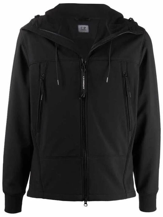 Shell R Goggles Hooded Jacket Black - CP COMPANY - BALAAN 2