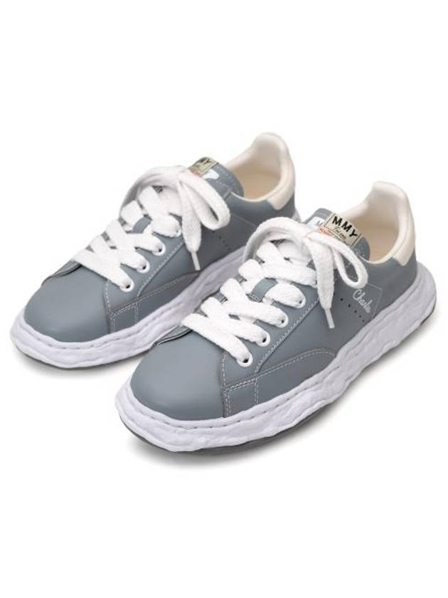 Charles OG Sole Leather Low-Top Sneakers Grey - MAISON MIHARA YASUHIRO - BALAAN 3