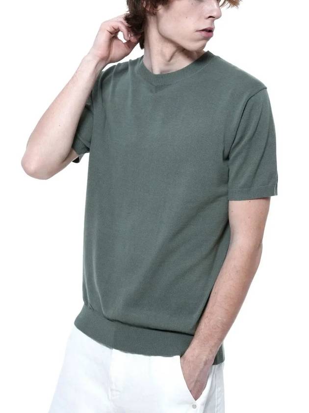 Men s LBRHK GN Linen Basic Round Half Knit Green - CHANCE'S NOI - BALAAN 10