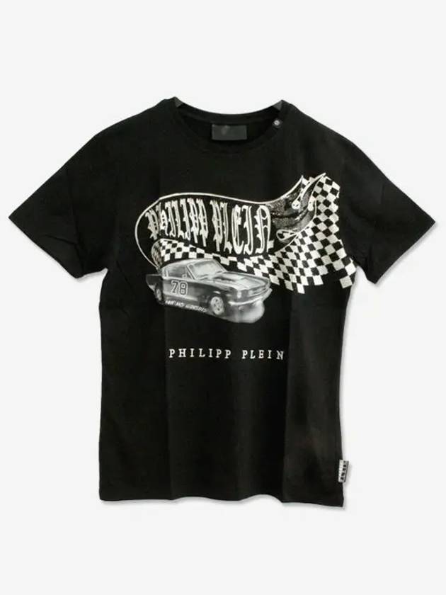 Men s Short Sleeve T Shirt Black MTK1949 PJY002N 02 H 9 - PHILIPP PLEIN - BALAAN 1