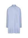 Cotton Poplin Shirt Light Blue - MAISON MARGIELA - BALAAN 2