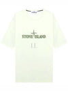 Stitches Two Embroidery Short Sleeve T-Shirt Light Green - STONE ISLAND - BALAAN 2