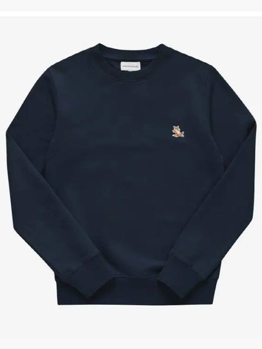 Chillax Patch Regular Sweatshirt Ink Blue - MAISON KITSUNE - BALAAN 2