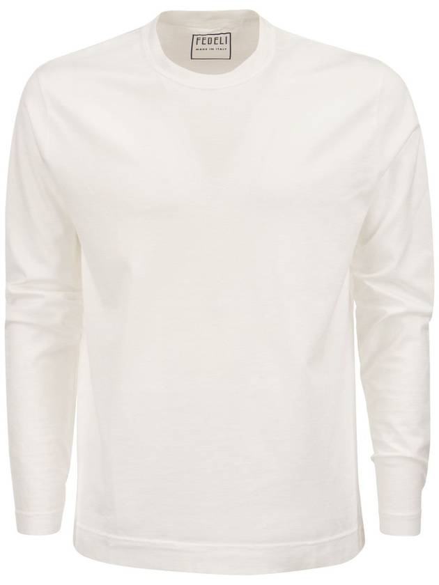 Long-sleeved organic cotton t-shirt - FEDELI - BALAAN 1