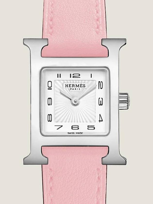 Heure H Watch Women s Small Model 25mm Silver Rose Sakura W401804WW00 - HERMES - BALAAN 2