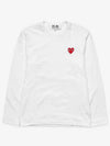 Long sleeve tshirt white AX T118 051 2 - COMME DES GARCONS PLAY - BALAAN 1