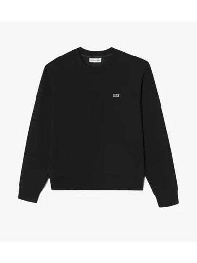 Women s Technical Crew Neck Sweatshirt Black - LACOSTE - BALAAN 1