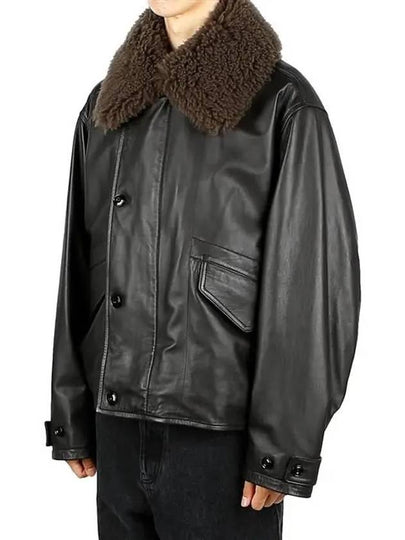 Quilted Leather Jacket Dark Espresso - LEMAIRE - BALAAN 2