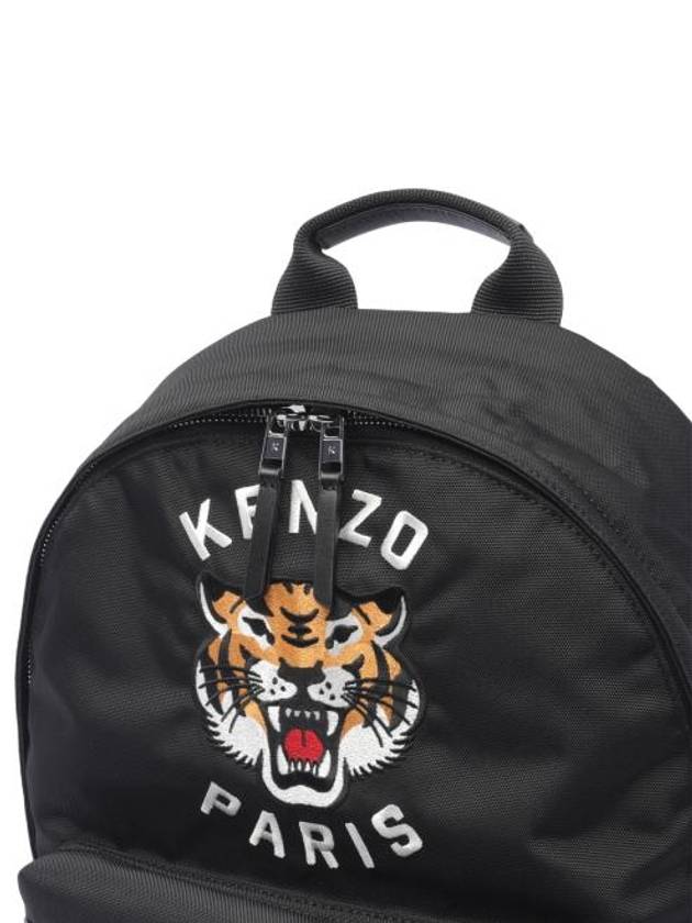 Logo Tiger Backpack Black - KENZO - BALAAN 5