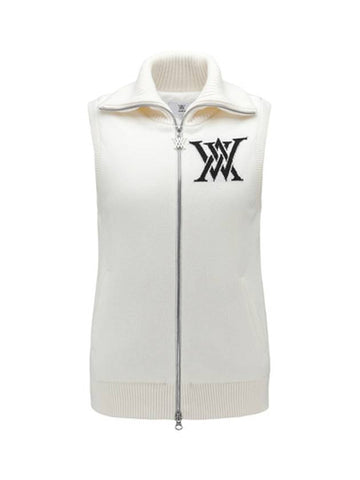 OFFICIAL W WIDE COLLARED KNIT VEST - ANEWGOLF - BALAAN 1